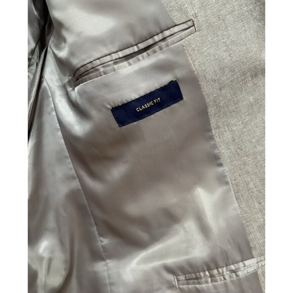 Stafford Men’s Sport Coat Signature Classic Fit Linen Blend Blazer size 48R - Picture 3 of 7